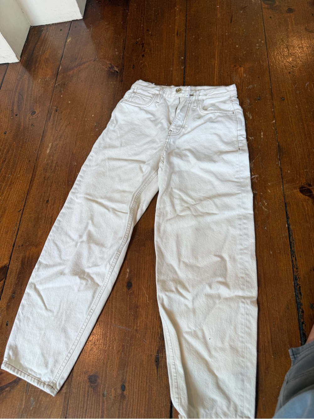 Frame Denim Women’s Barrel Cream Jeans Size 26